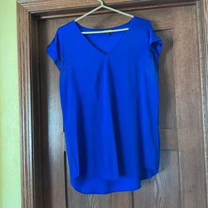 Blue blouse top
